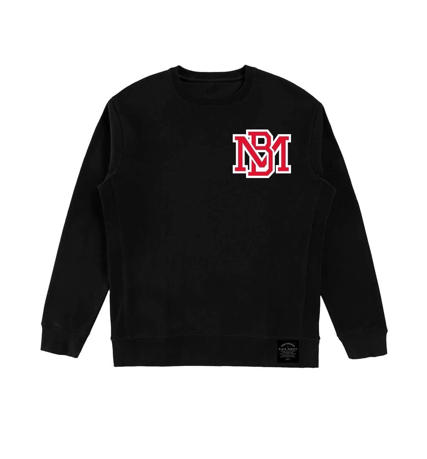 BM collegiate logo Crewneck heavyweight sweatshirt